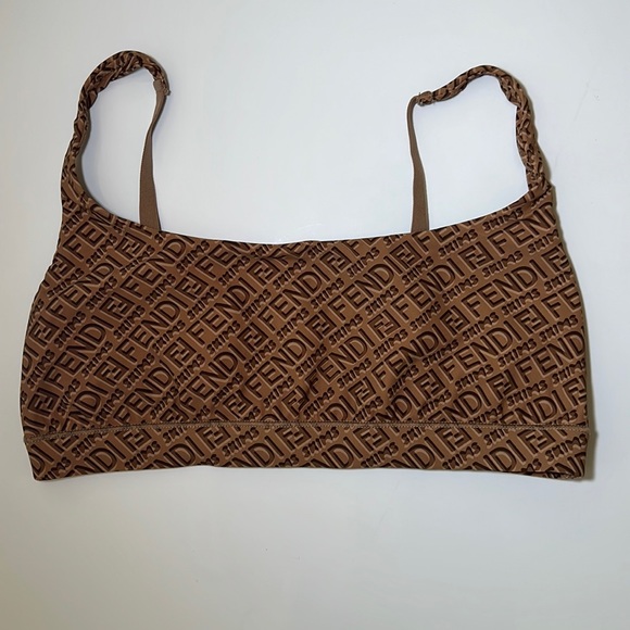 Fendi Skims Brown Scoop Bralette Size Small - Picture 1 of 5